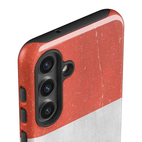Peru Flag Distressed Galaxy S25 Impact Case
